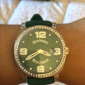 Dooney & Bourke watch with green silicone band